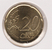 Cyprus 20 Cent 2021 UNC