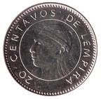 Honduras 20 Centavos 2019 UNC