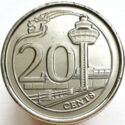 Singapore 20 Cent 2022 UNC