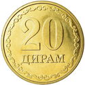 Tajikistan 20 Dinars 2020 UNC