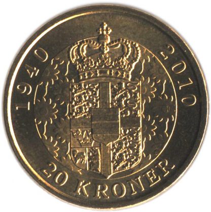 Denemarken 20 Kronen 2010 UNC