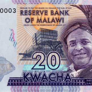 Malawi 20 Kwacha 2015 UNC