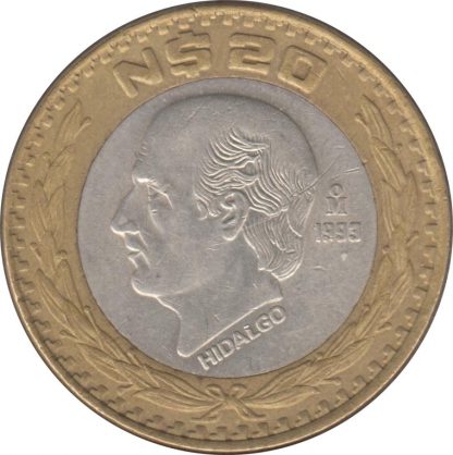 Mexico 20 Pesos 1993 UNC