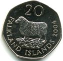 Falkland Island 20 Pence 2004 UNC