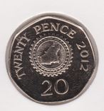 Guernsey 20 Pence 2012 UNC