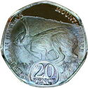 Eiland Man 20 pence 2023 UNC