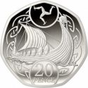 Eiland Man 20 Pence 2020 UNC