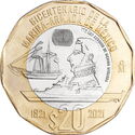 Mexico 20 Peso 2022 UNC