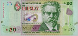 Uruguay 20 peso’s 2018 UNC
