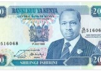 Kenya 20 Shilling 1989 UNC