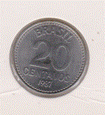 Brazilië 20 Centavos 1987 UNC