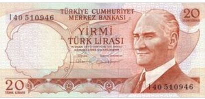 Turkije 20 Lira 1983 UNC