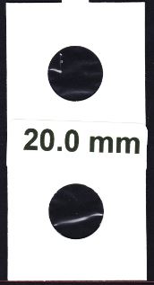 100 stuks muntenhouders zelfklevend 20.0 mm