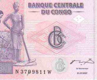 Rep Du Congo 200 Frank 2007 UNC