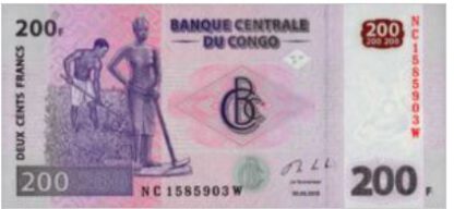 Du Congo 200 Frank 2013 UNC