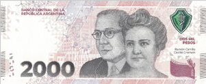 Argentina 2000 Peso 2023 UNC