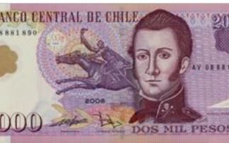 Chili 2000 Pesos 2008 UNC