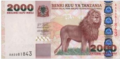 Tanzania 2000 Shilling 1993 UNC