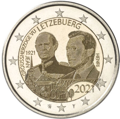 Luxemburg 2 Euro speciaal 2021 UNC