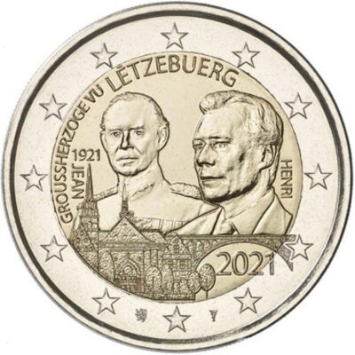 Luxemburg 2 Euro speciaal 2021 UNC