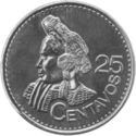 Guatemala 25 Centavos 2016 UNC