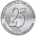 Ecuador 25 Centavo 2023 UNC