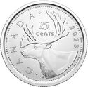 Canada 25 Cent 2023 UNC Charles