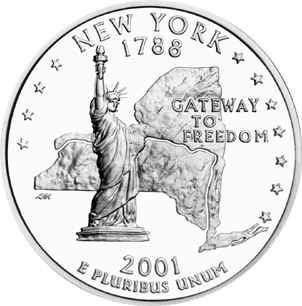 Amerika 1/4 Dollar 2001 D UNC