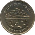 Jersey 25 Pence 1977 UNC
