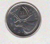 Canada 25 Cent 2020 UNC