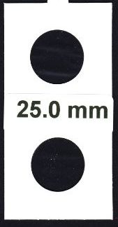 50 Stuks muntenhouders zelfklevend 25.0 mm