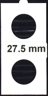 100 stuks muntenhouders zelfklevend 27.5 mm