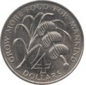 Barbados 4 Dollar 1970 UNC