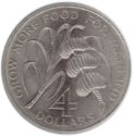 Sint Lucia 4 Dollar 1970 UNC