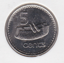 Fiji 5 Cent 1990 UNC