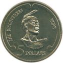 New Zealand 5 Dollar 1992 UNC