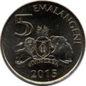 Swaziland 5 Emalangeni 2015 UNC