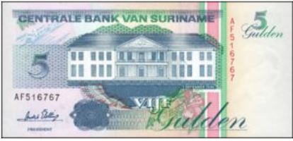 Suriname 5 Gulden 1996 UNC