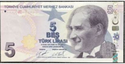Turkije 5 Lira 2020 UNC