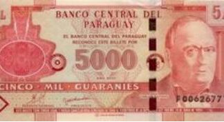 Paraguay 5 Mil Guaranis 2010 UNC