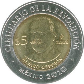 Mexico 5 Pesos 2008 UNC