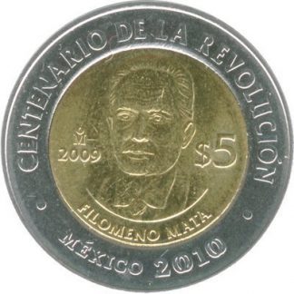Mexico 5 Pesos 2009 UNC