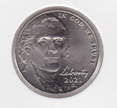 Amerika 5 cent 2021 D