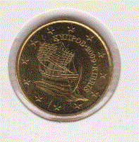 Cyprus 50 cent 2009 UNC
