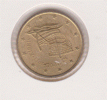 Cyprus 50 cent 2011 UNC