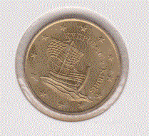 Cyprus 50 cent 2012 UNC