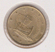 Cyprus 50 cent 2013 UNC