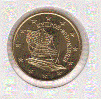 Cyprus 50 cent 2018 UNC
