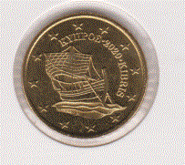 Cyprus 50 cent 2020 UNC