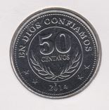 Nicaragua 50 Centavos 2014 UNC
